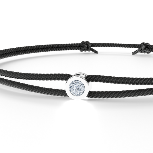 Bracelet Solitaire Osmium . Le Cercle N°2