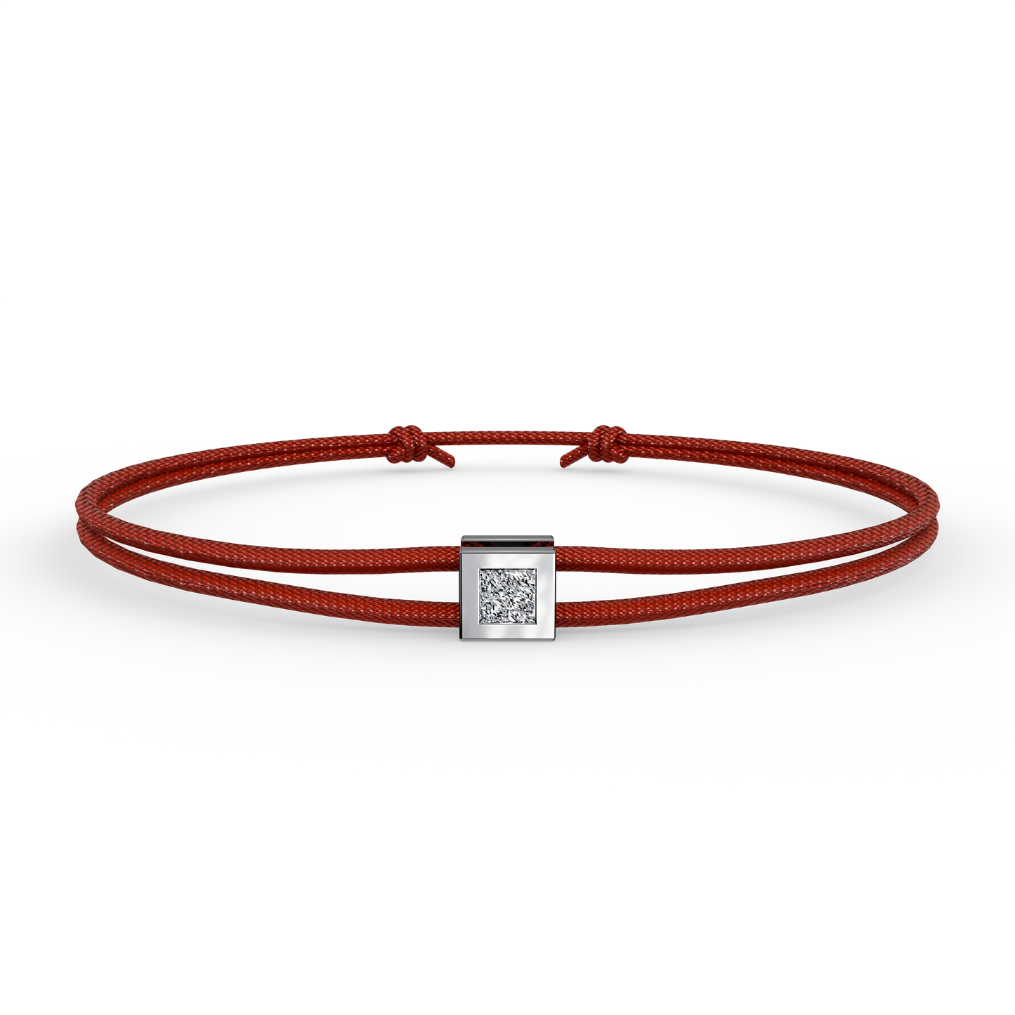 Bracelet Solitaire Osmium . Le Cube N°2