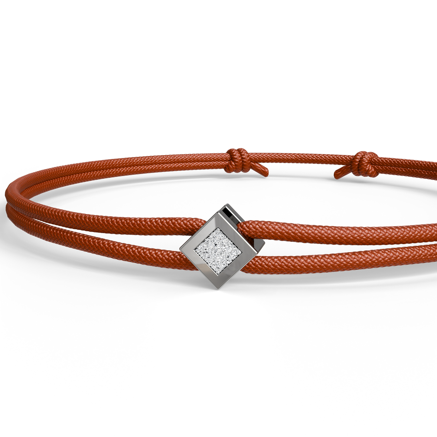 Bracelet Solitaire Osmium . Le Diamant N°2