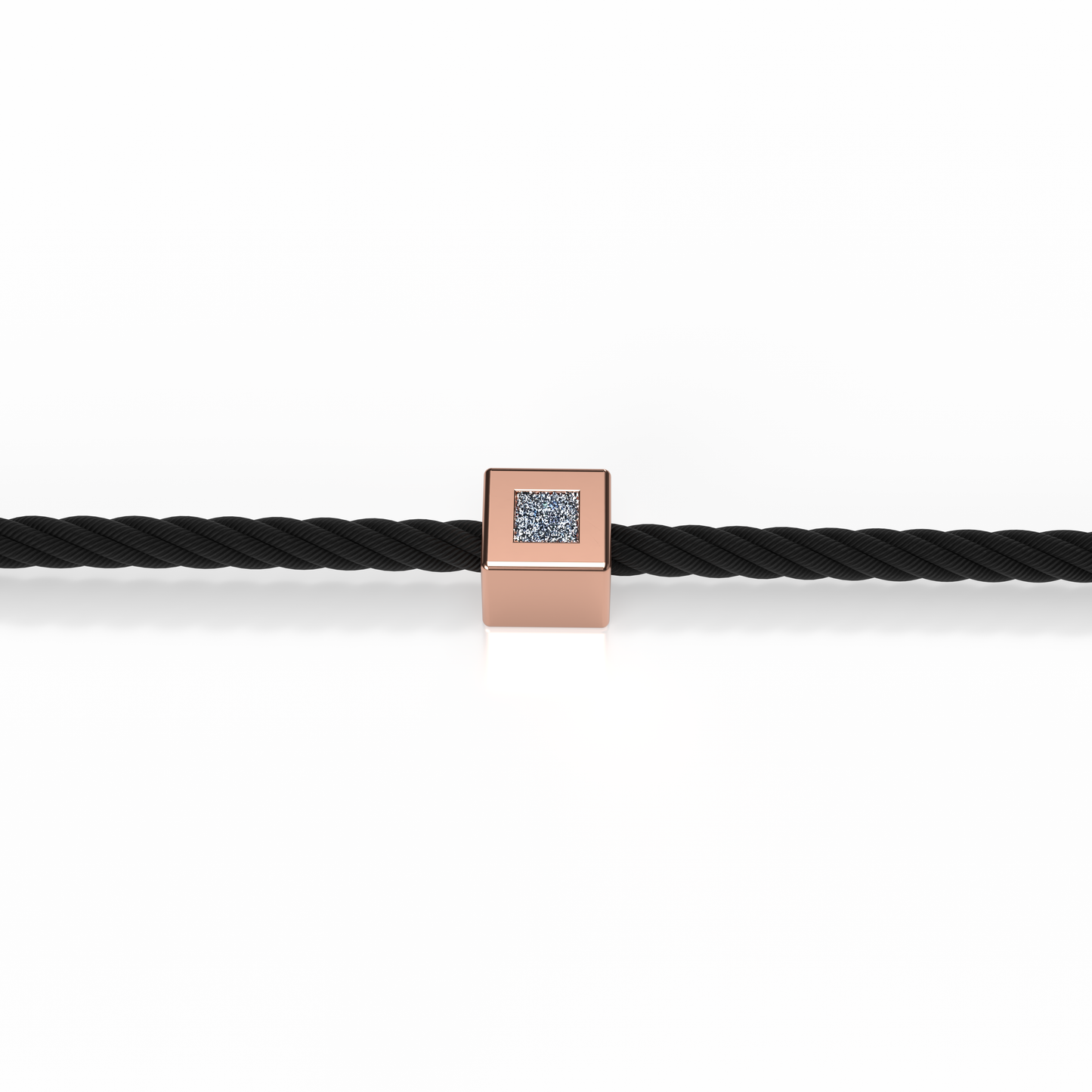 Bracelet Solitaire Osmium . Le Cube