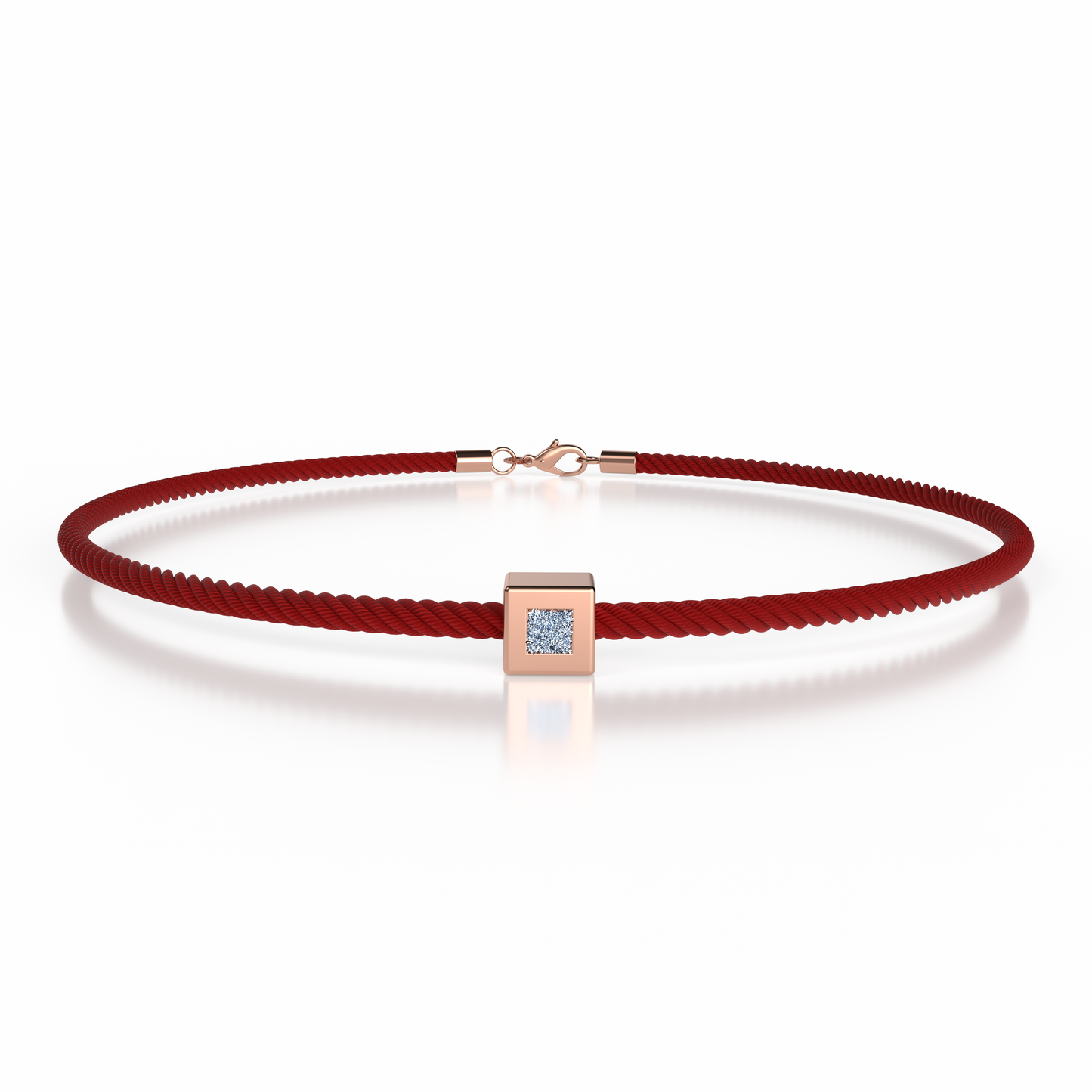 Bracelet Solitaire Osmium . Le Cube