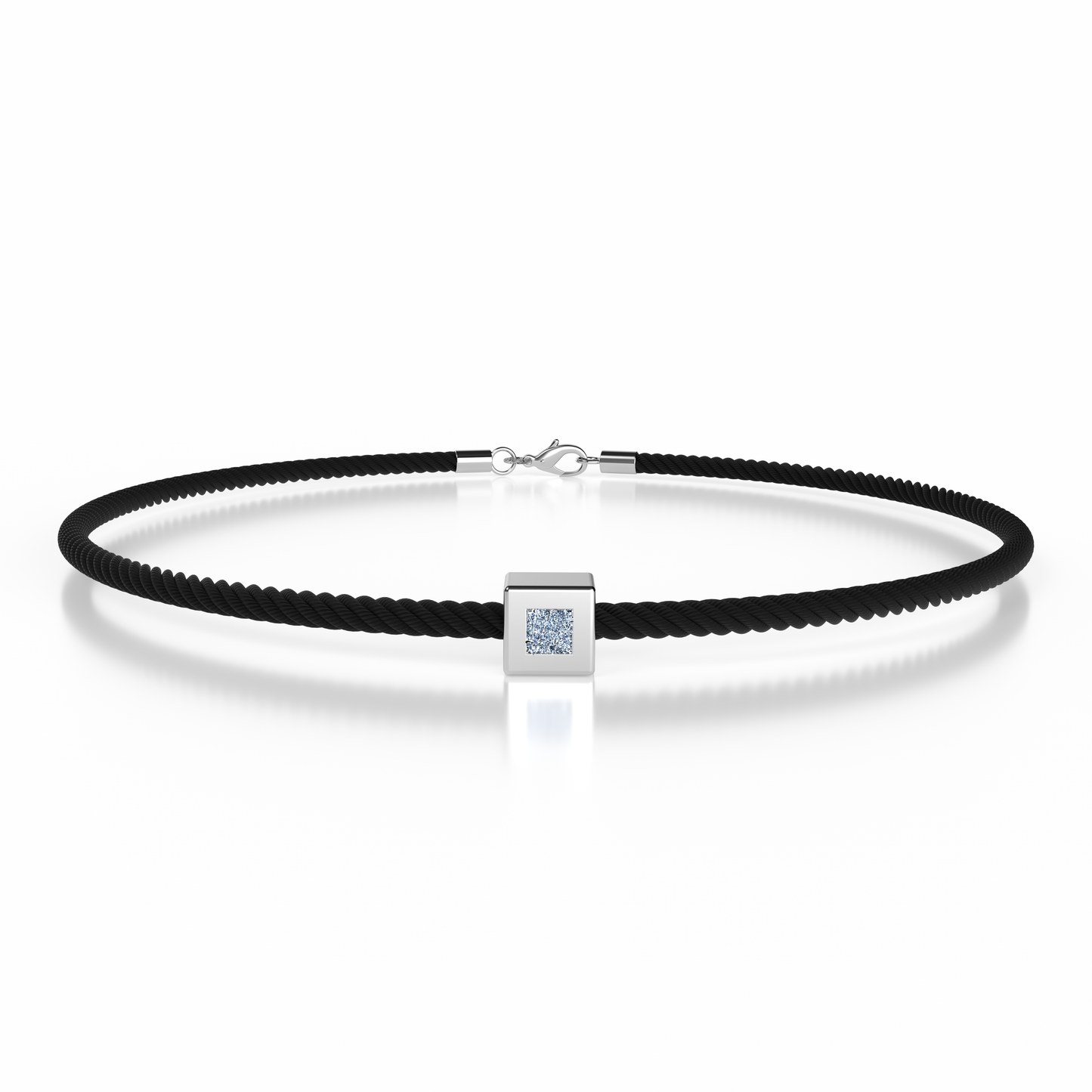 Bracelet Solitaire Osmium . Le Cube