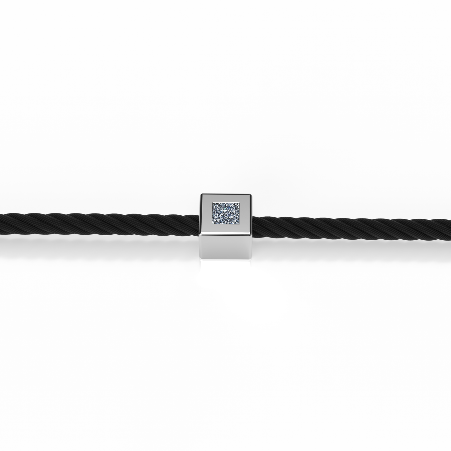 Bracelet Solitaire Osmium . Le Cube