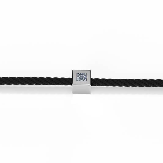 Bracelet Solitaire Osmium . Le Cube