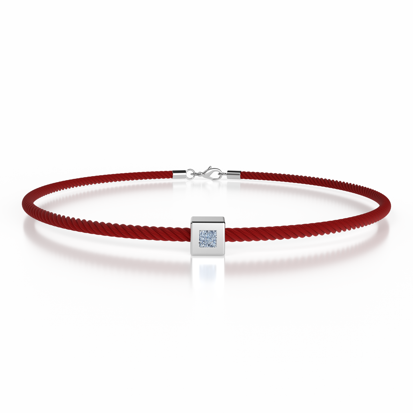 Bracelet Solitaire Osmium . Le Cube