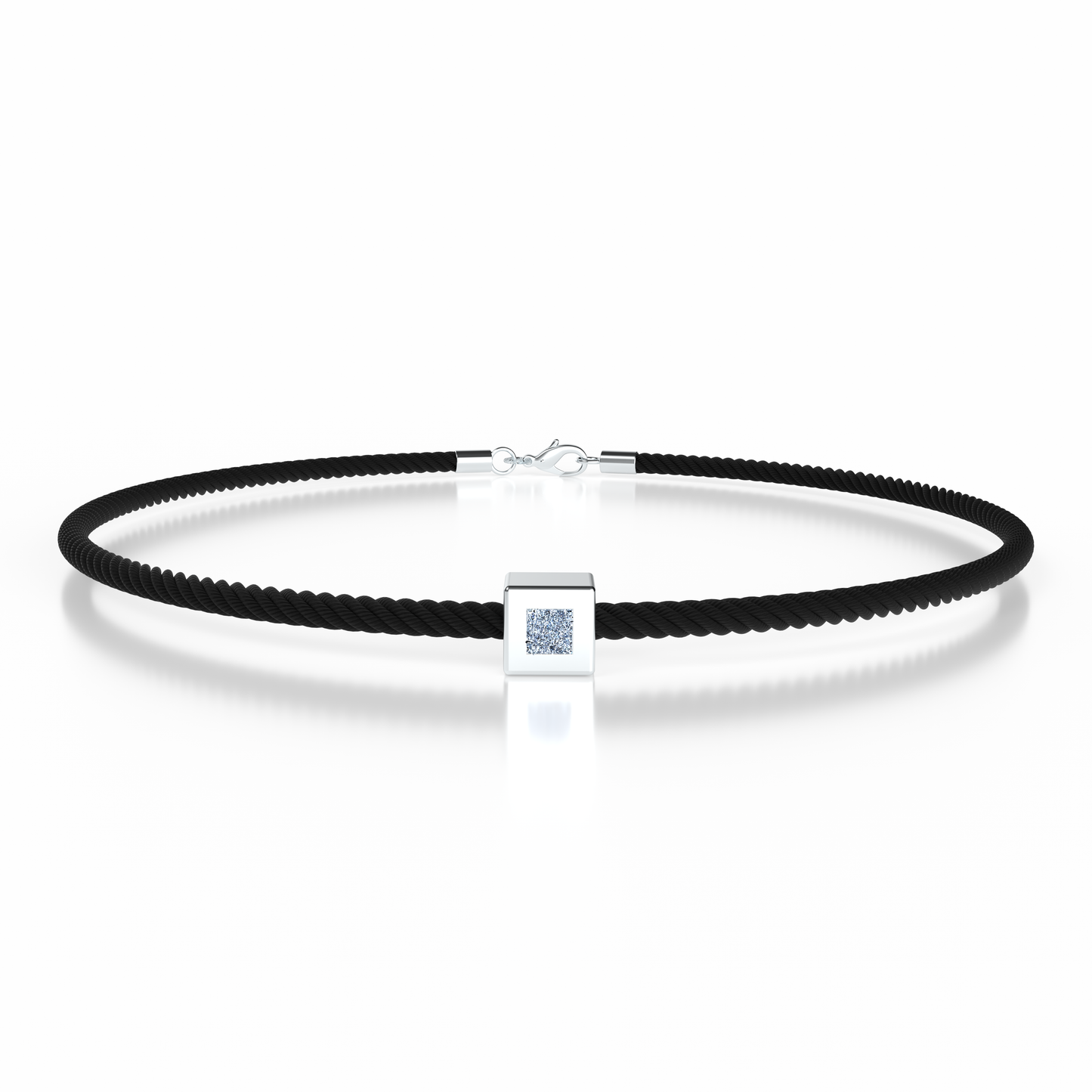 Bracelet Solitaire Osmium . Le Cube