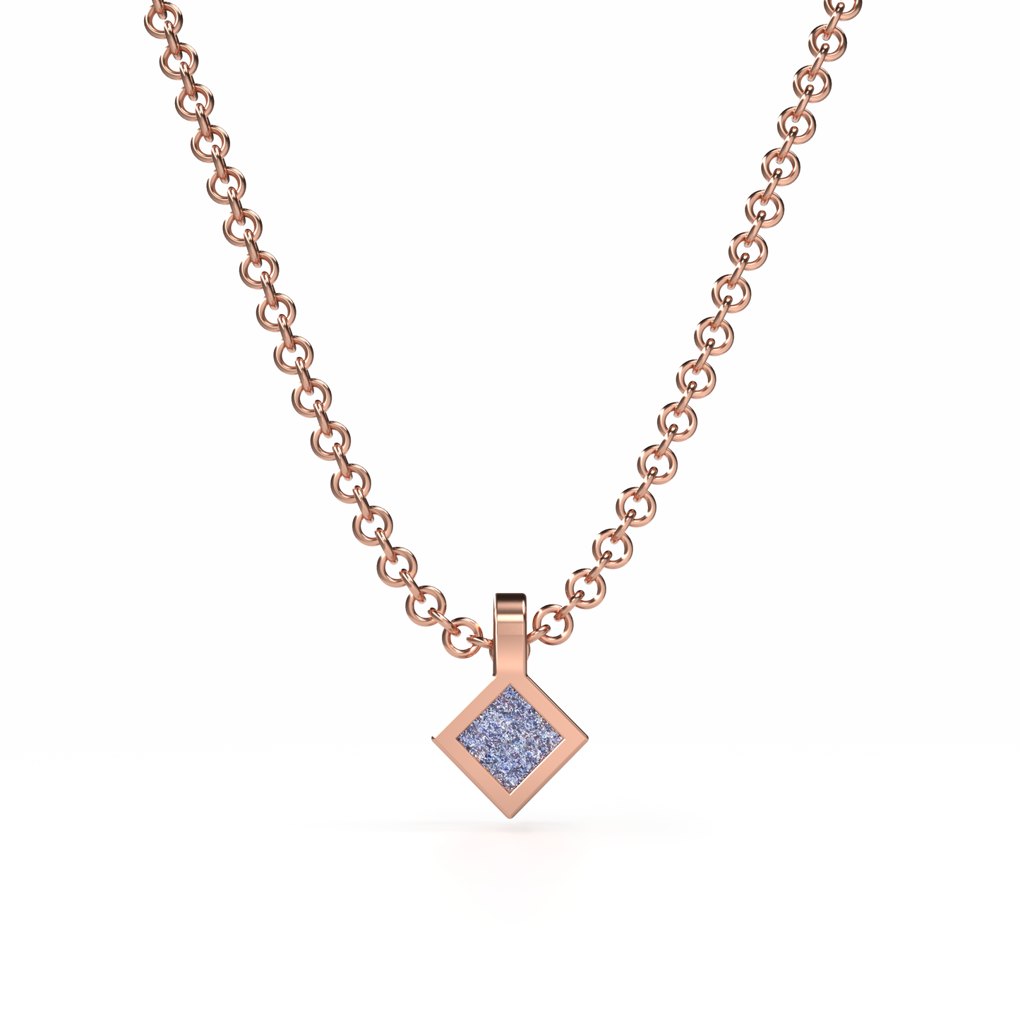 Osmium Solitaire Necklace . The Diamond