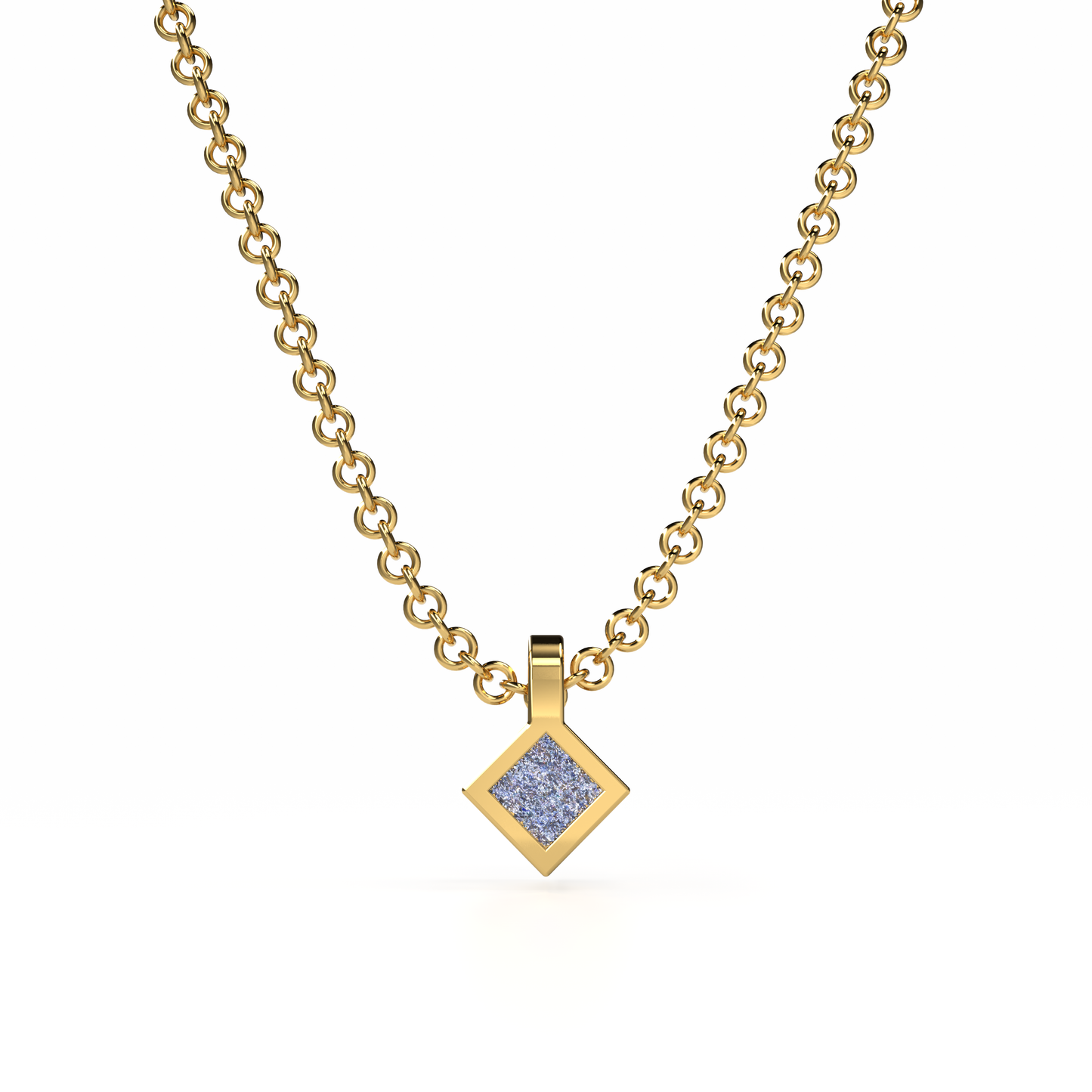 Osmium Solitaire Necklace . The Diamond