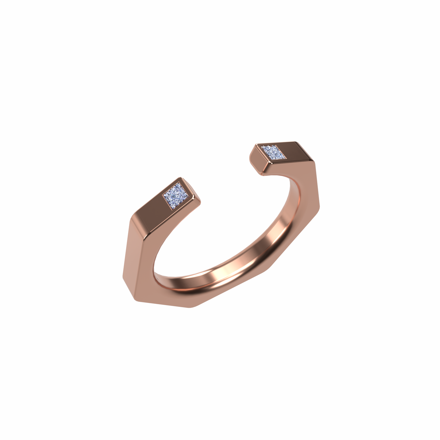 Osmium Adjustable Ring . The Hexagon