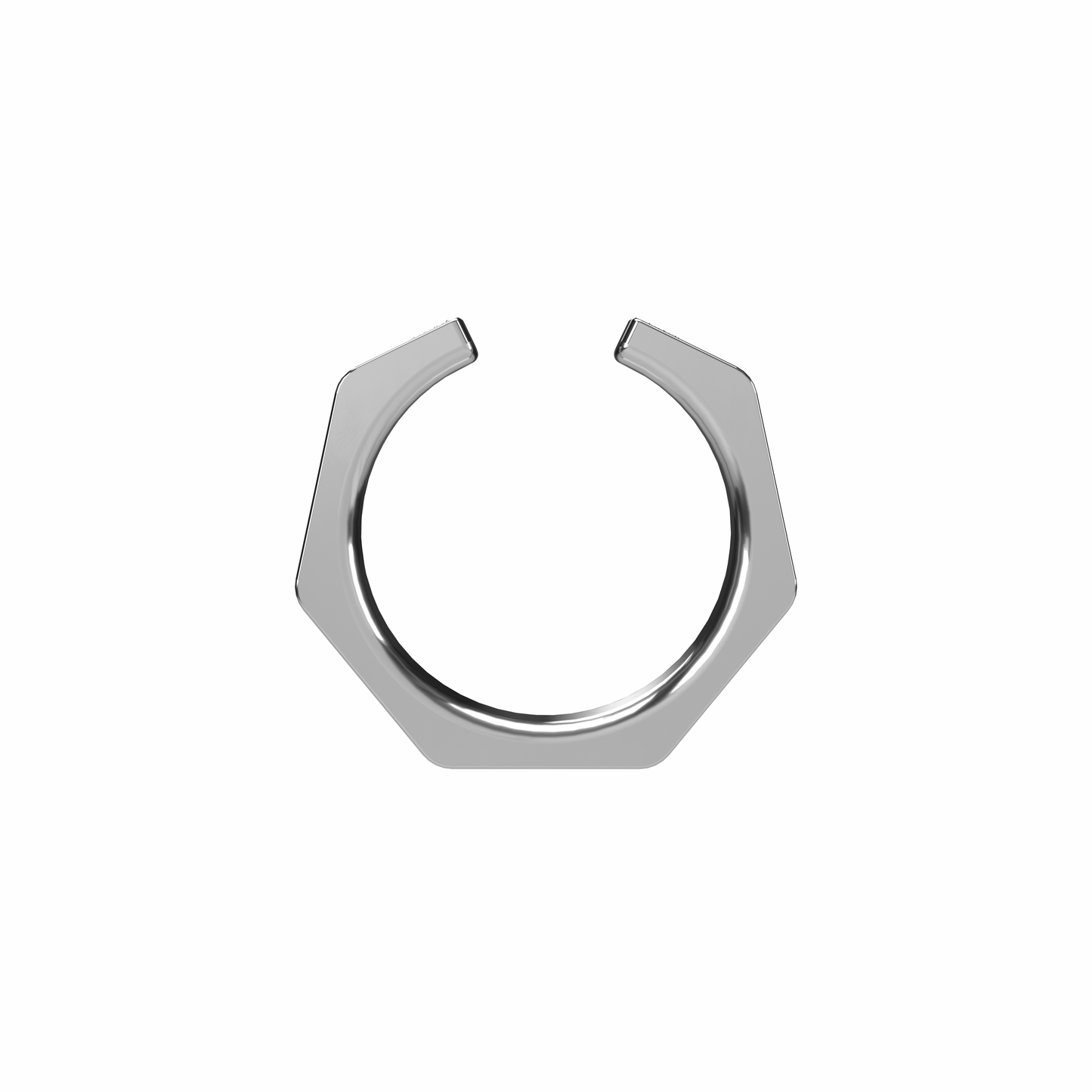 Osmium Adjustable Ring . The Hexagon