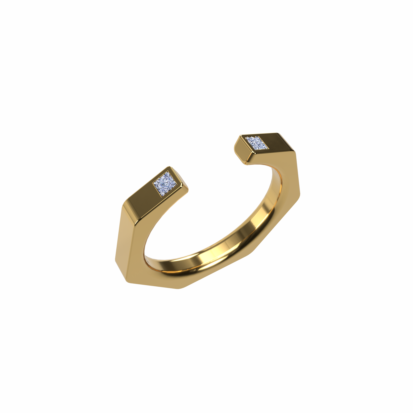 Osmium Adjustable Ring . The Hexagon