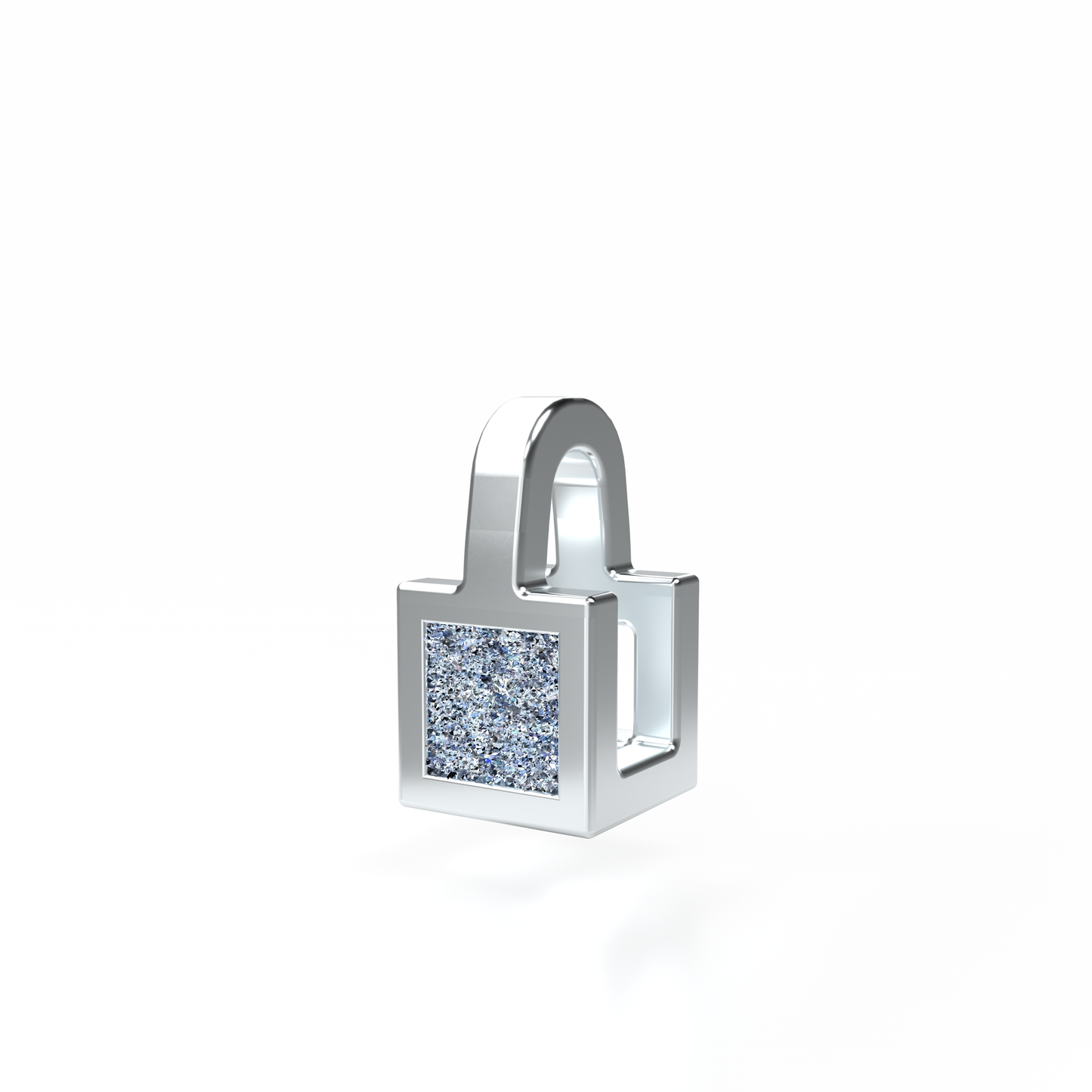 Osmium Solitaire Necklace . The Cube