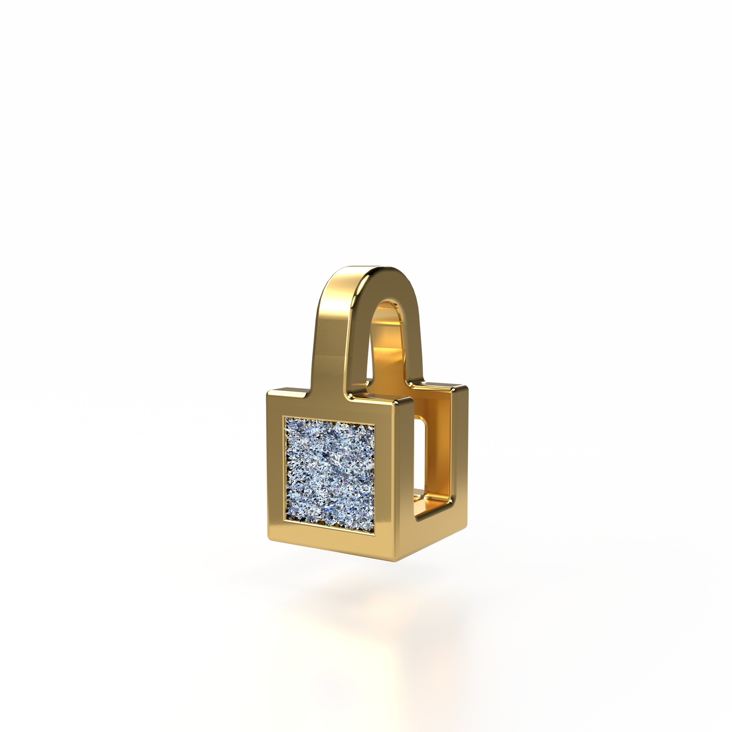 Osmium Solitaire Necklace . The Cube