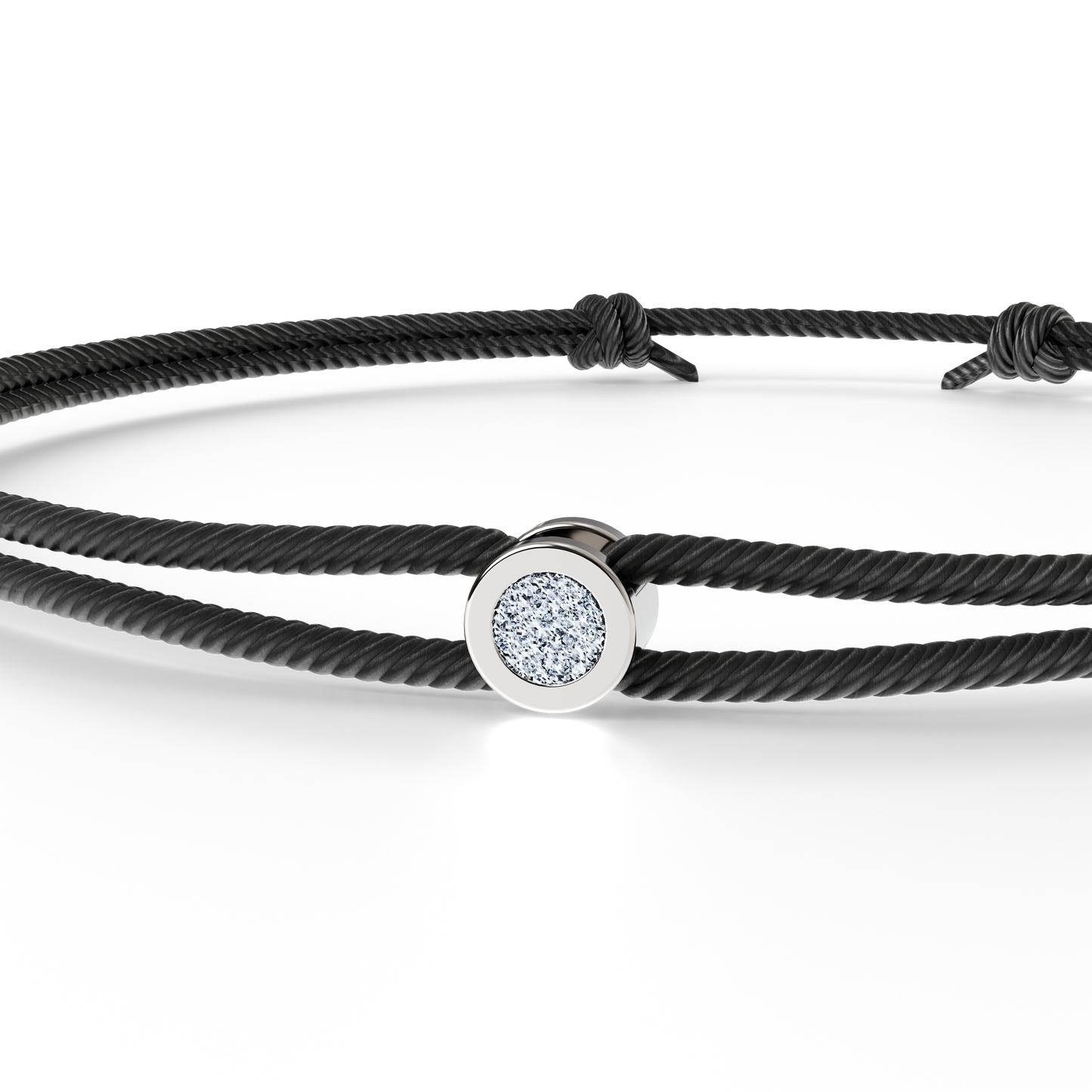 Bracelet Solitaire Osmium . Le Cercle N°2