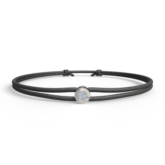 Bracelet Solitaire Osmium . Le Cercle N°2
