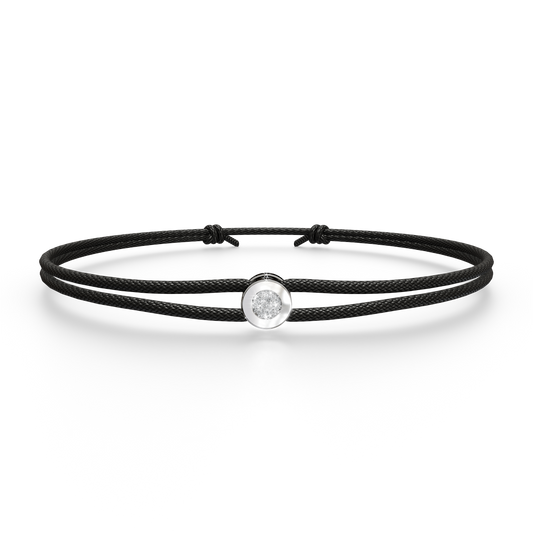 Bracelet Solitaire Osmium . Le Cercle N°2