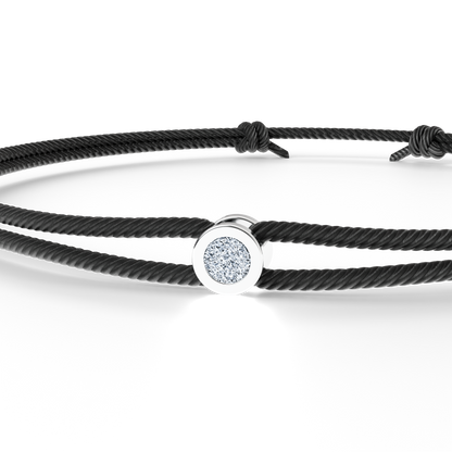Bracelet Solitaire Osmium . Le Cercle N°2