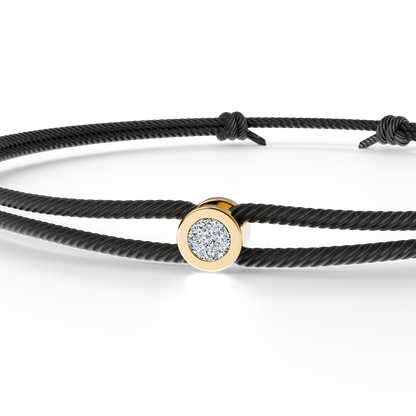 Bracelet Solitaire Osmium . Le Cercle N°2