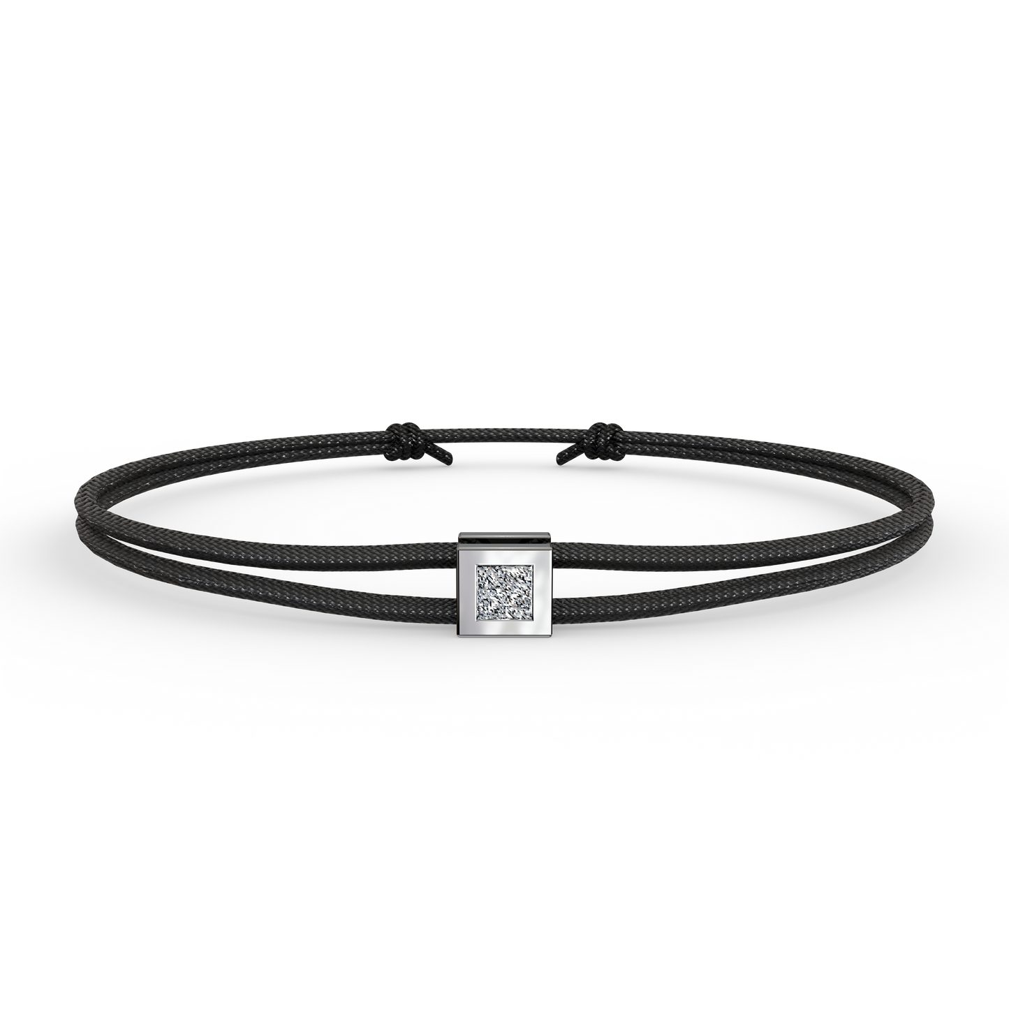 Bracelet Solitaire Osmium . Le Cube N°2