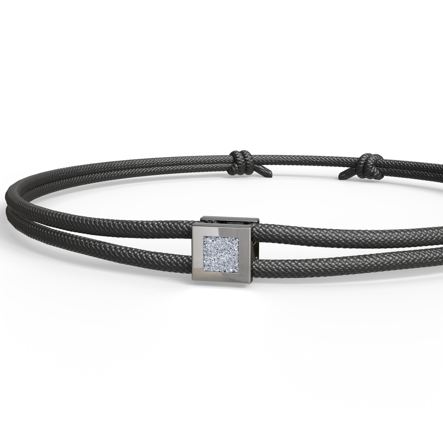 Bracelet Solitaire Osmium . Le Cube N°2