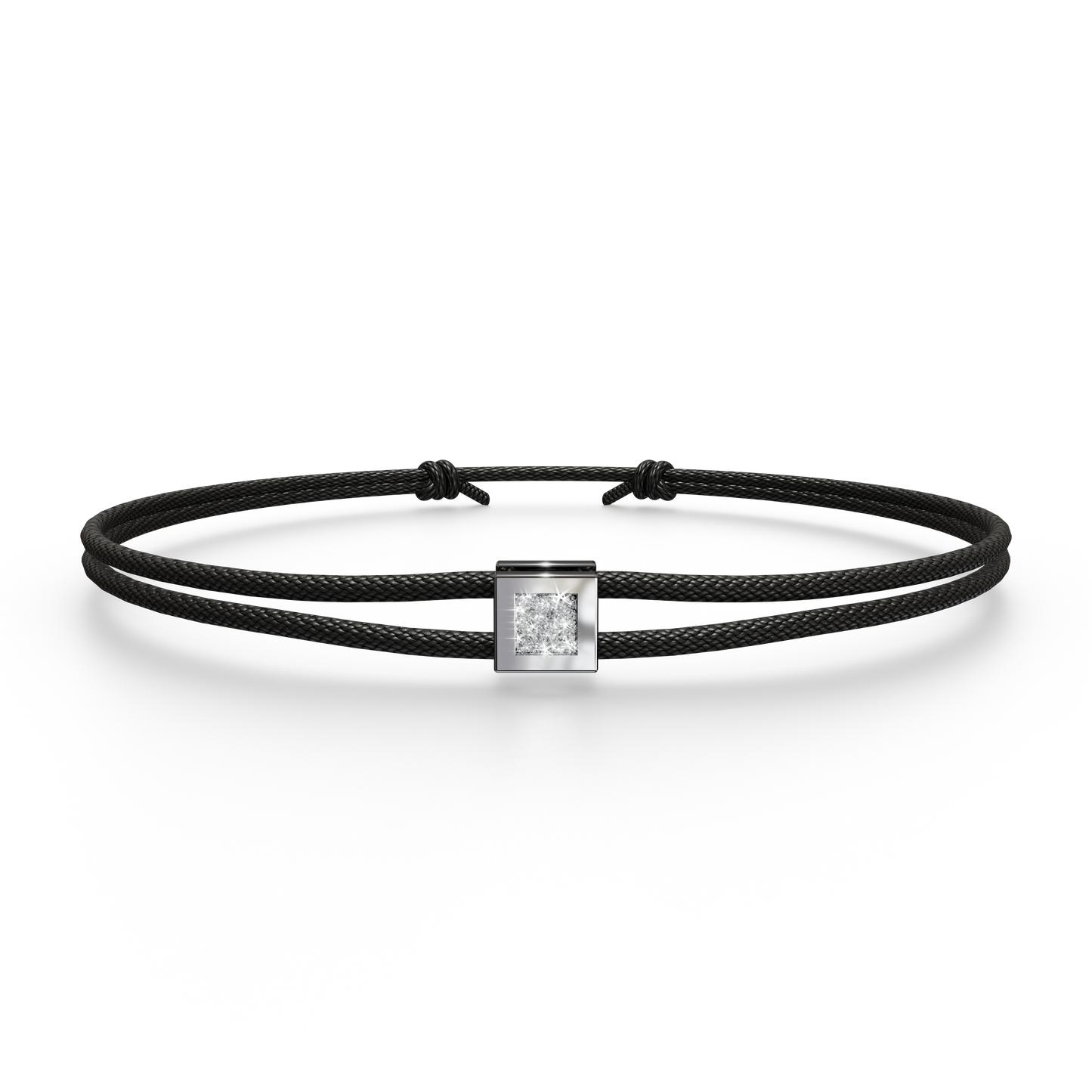 Bracelet Solitaire Osmium . Le Cube N°2