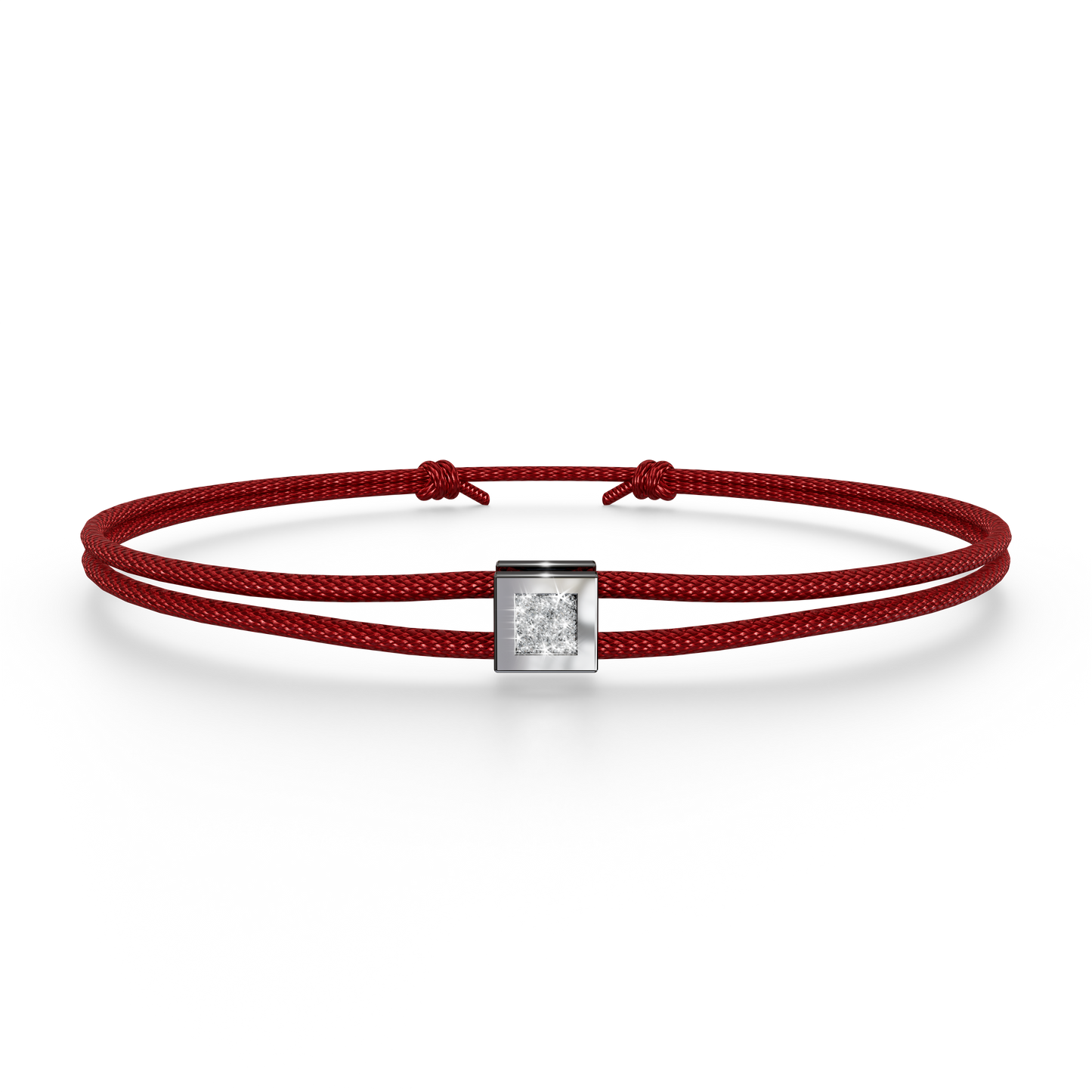 Bracelet Solitaire Osmium . Le Cube N°2
