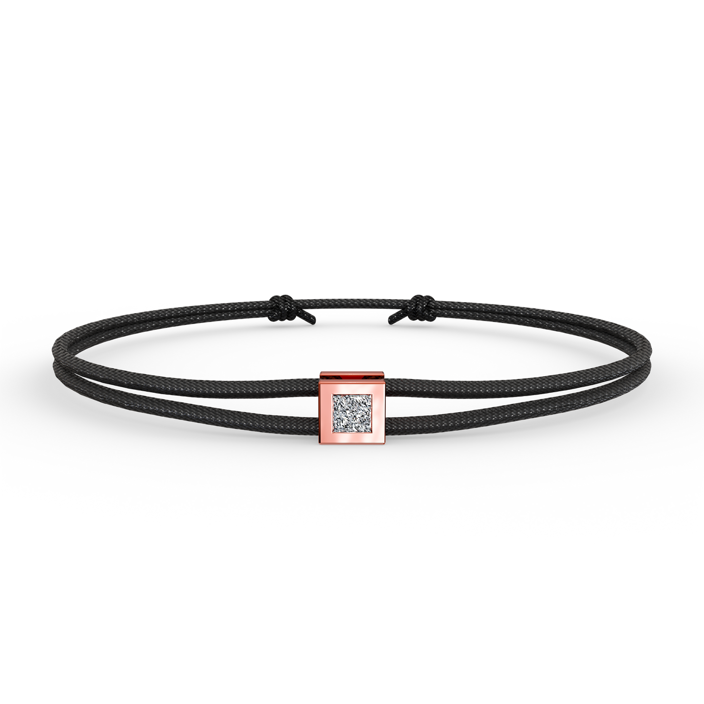 Bracelet Solitaire Osmium . Le Cube N°2