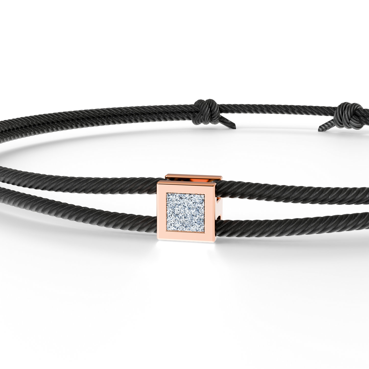 Bracelet Solitaire Osmium . Le Cube N°2