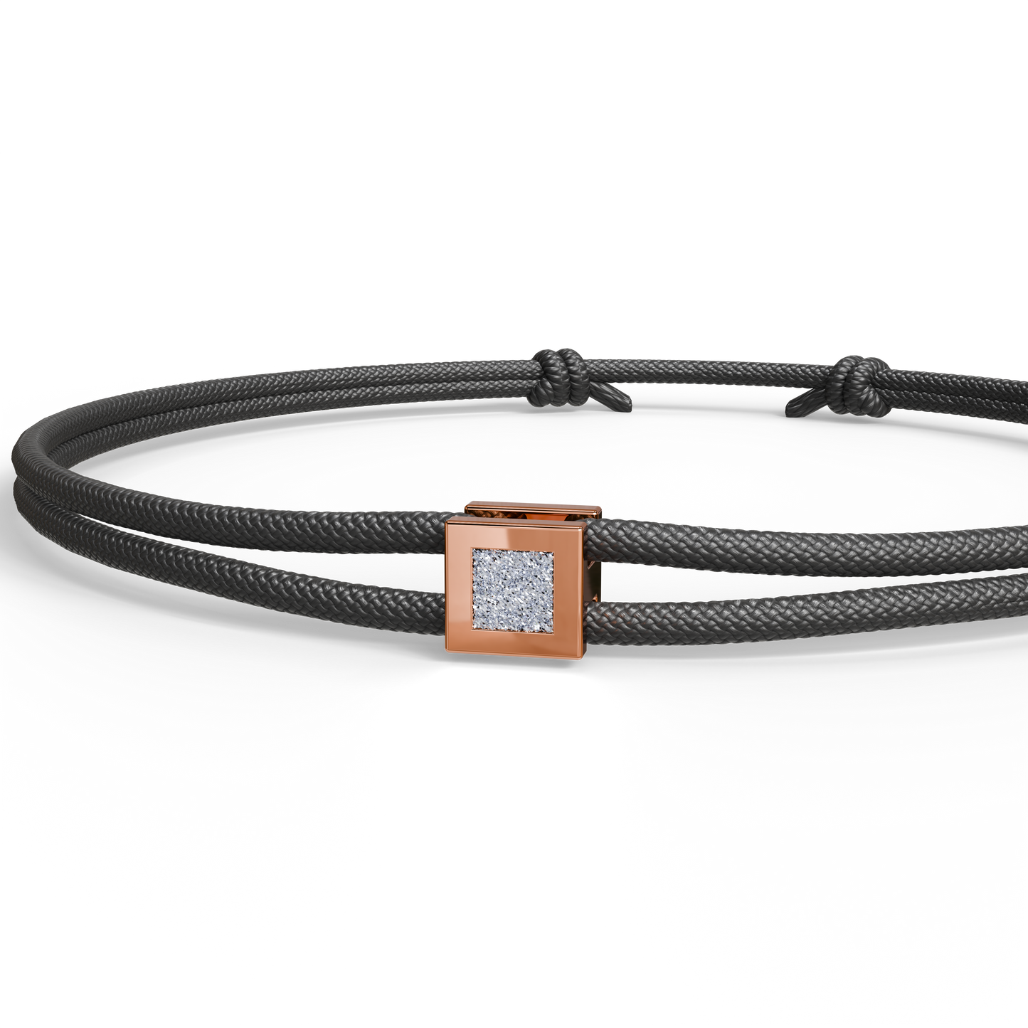 Bracelet Solitaire Osmium . Le Cube N°2