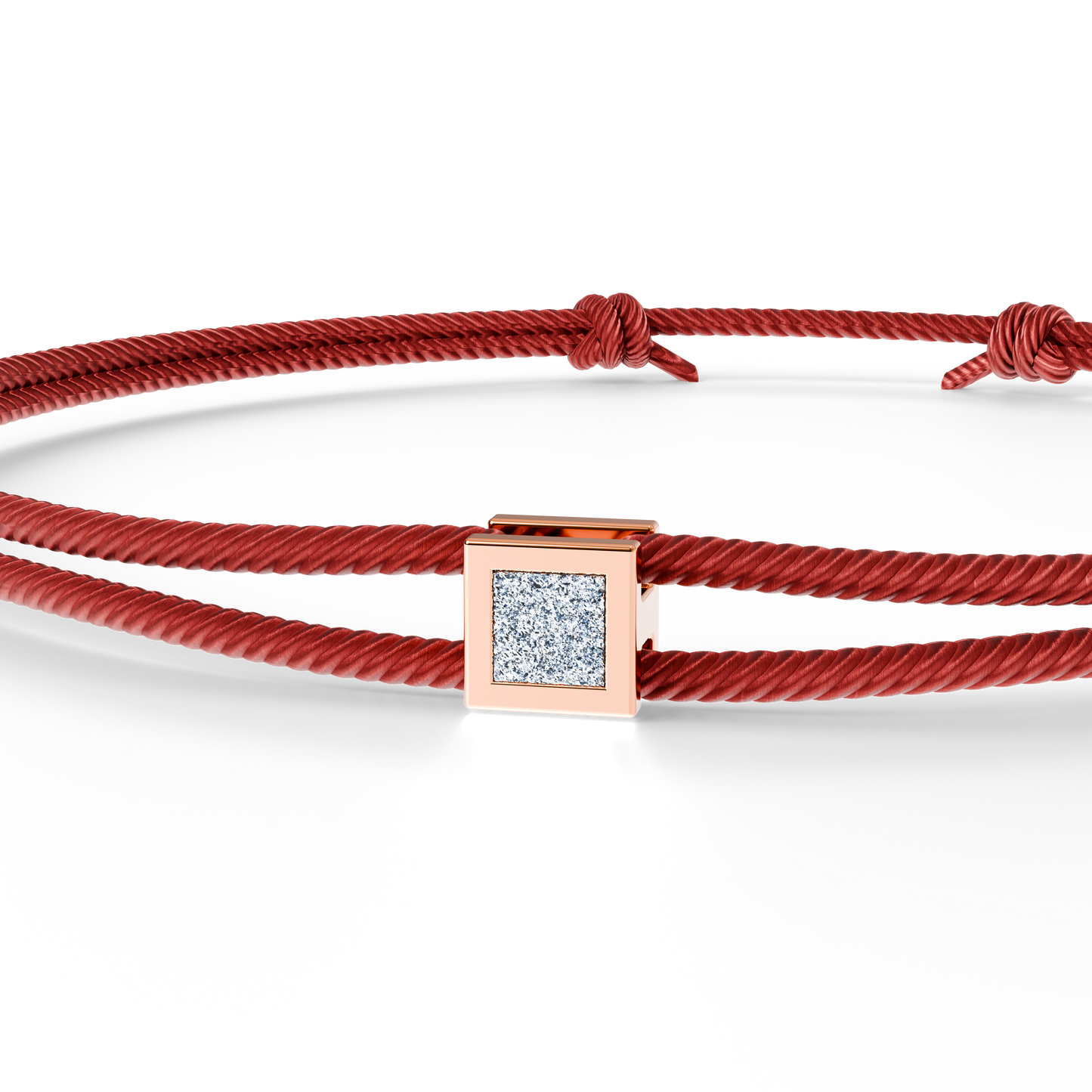 Bracelet Solitaire Osmium . Le Cube N°2