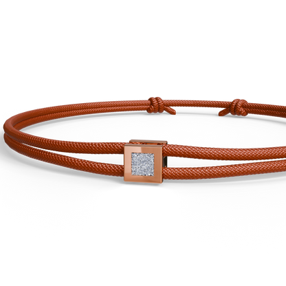 Bracelet Solitaire Osmium . Le Cube N°2