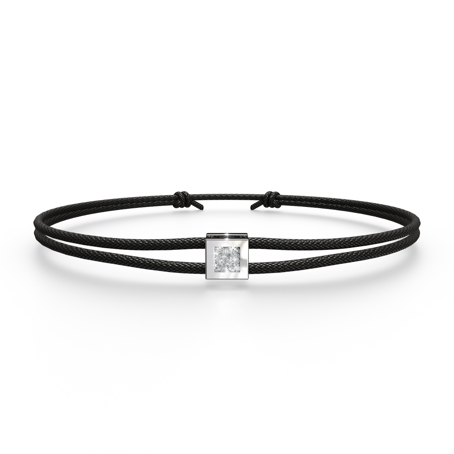 Bracelet Solitaire Osmium . Le Cube N°2