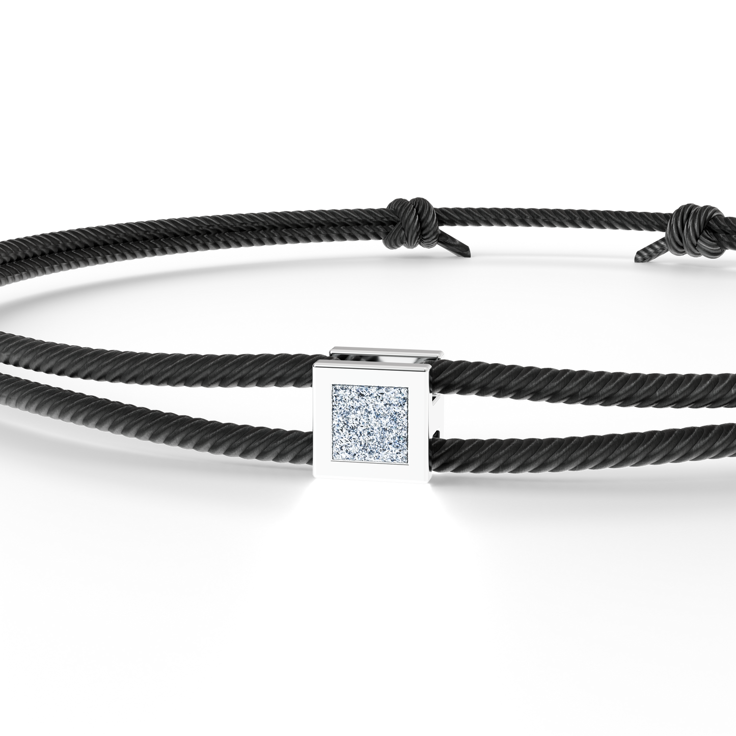 Bracelet Solitaire Osmium . Le Cube N°2