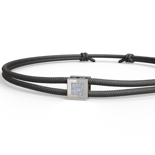 Bracelet Solitaire Osmium . Le Cube N°2