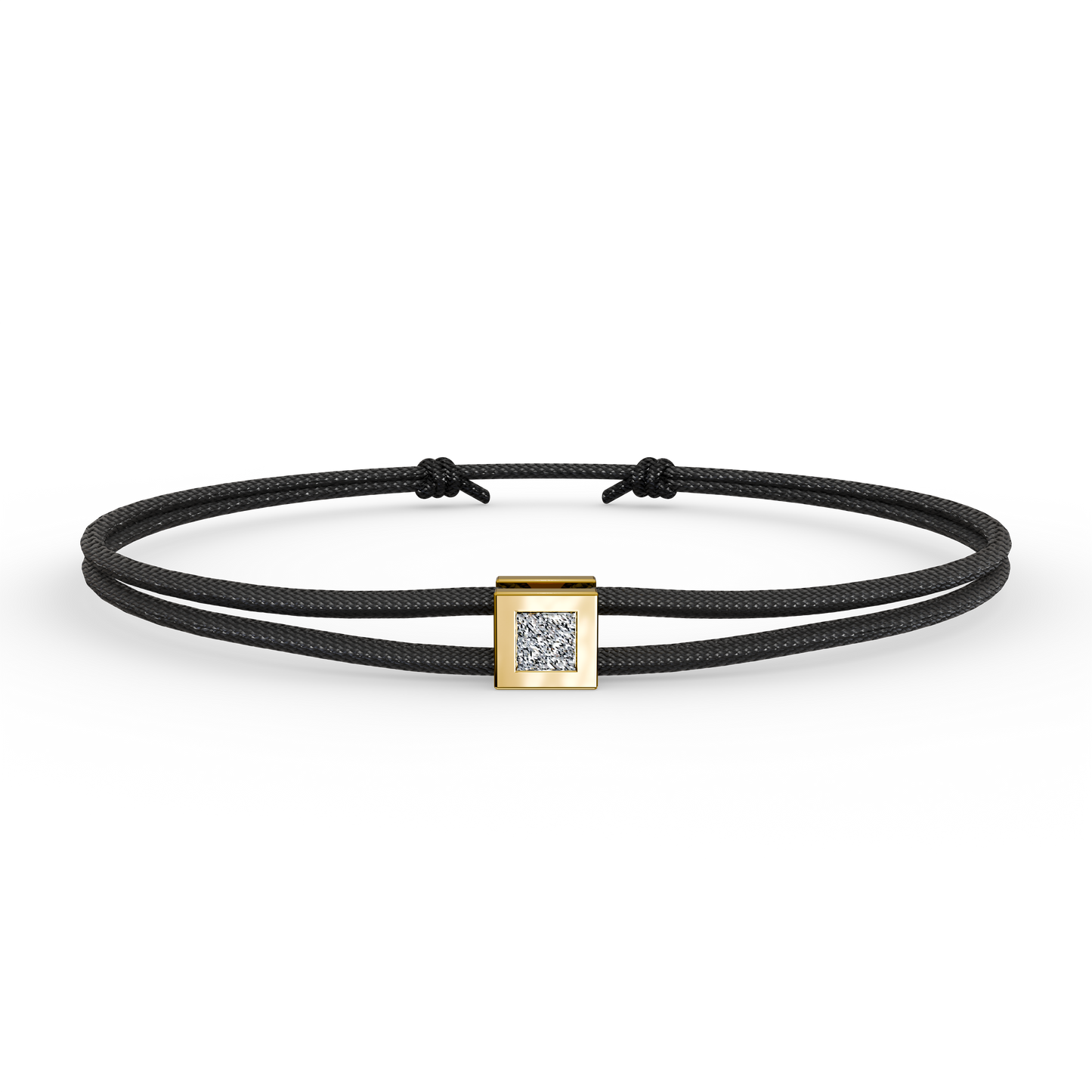Bracelet Solitaire Osmium . Le Cube N°2