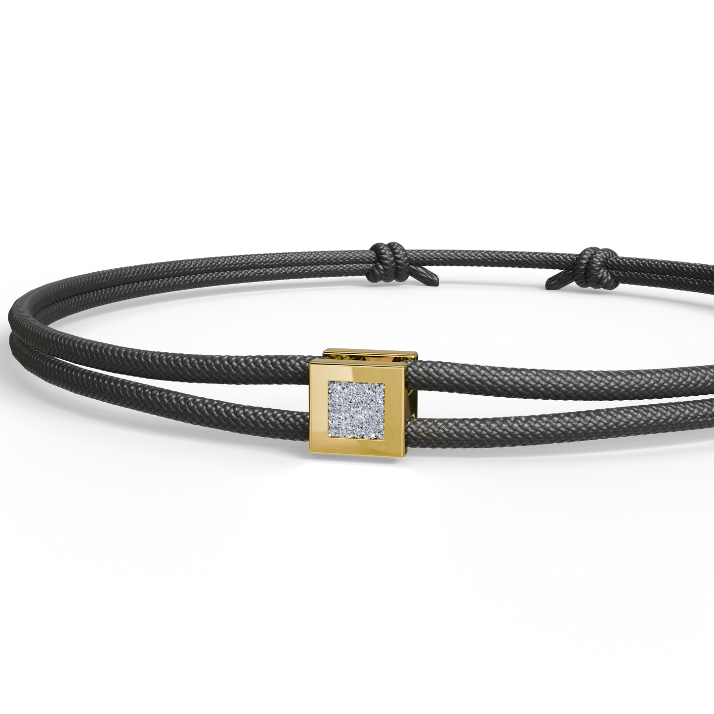 Bracelet Solitaire Osmium . Le Cube N°2