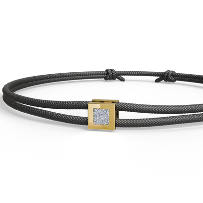 Bracelet Solitaire Osmium . Le Cube N°2