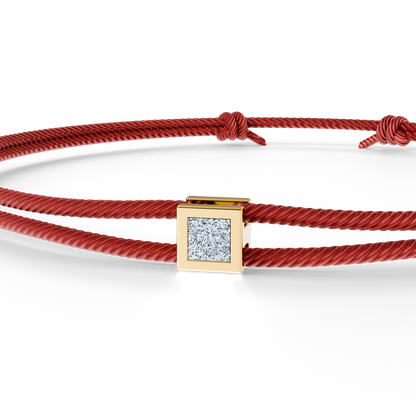 Bracelet Solitaire Osmium . Le Cube N°2