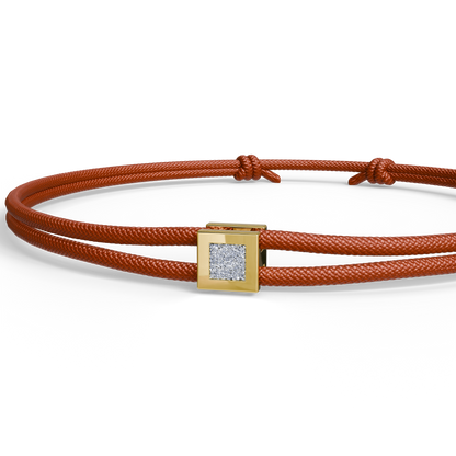 Bracelet Solitaire Osmium . Le Cube N°2