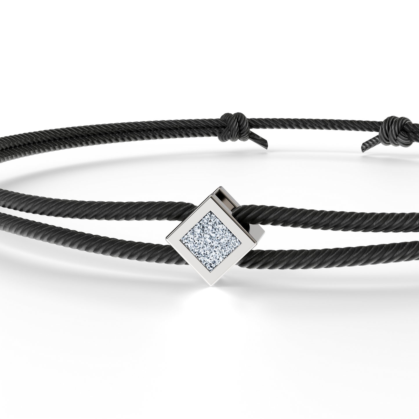 Bracelet Solitaire Osmium . Le Diamant N°2