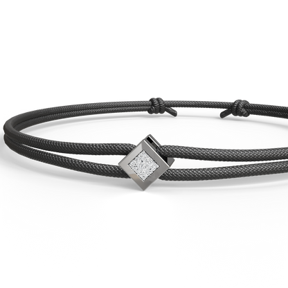 Bracelet Solitaire Osmium . Le Diamant N°2