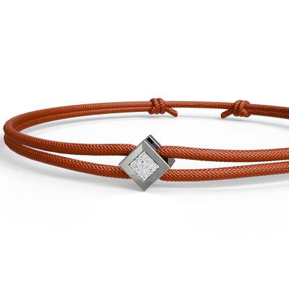 Bracelet Solitaire Osmium . Le Diamant N°2