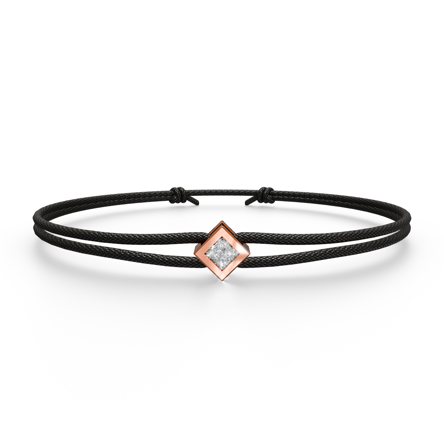 Bracelet Solitaire Osmium . Le Diamant N°2