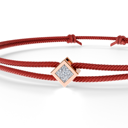 Bracelet Solitaire Osmium . Le Diamant N°2