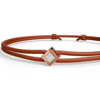 Bracelet Solitaire Osmium . Le Diamant N°2