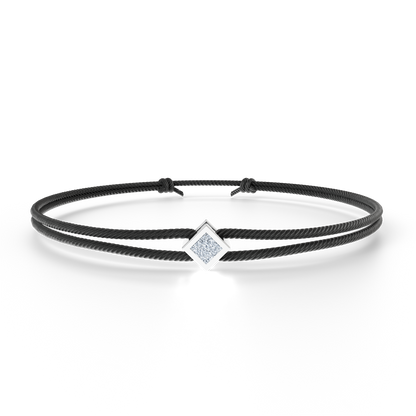 Bracelet Solitaire Osmium . Le Diamant N°2
