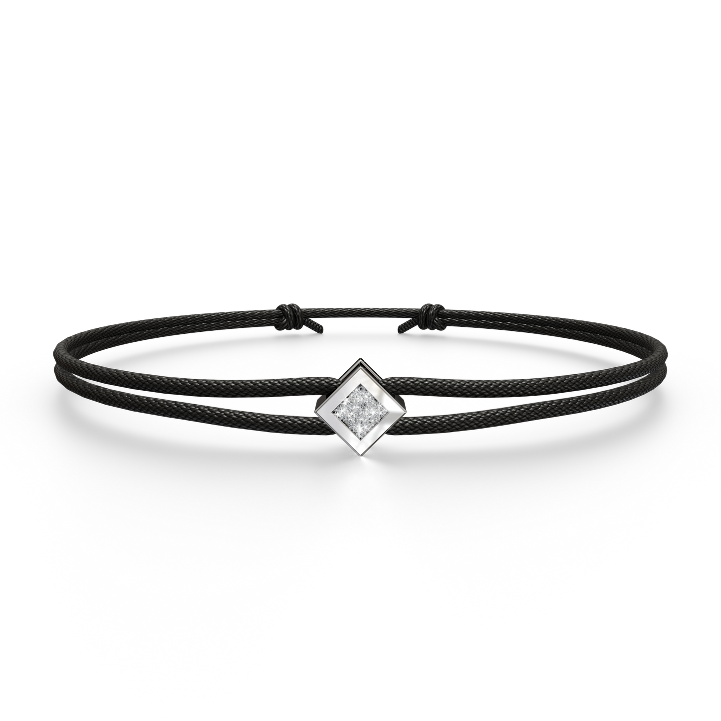 Bracelet Solitaire Osmium . Le Diamant N°2