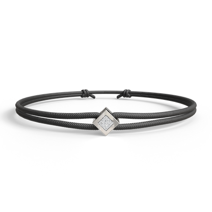 Bracelet Solitaire Osmium . Le Diamant N°2