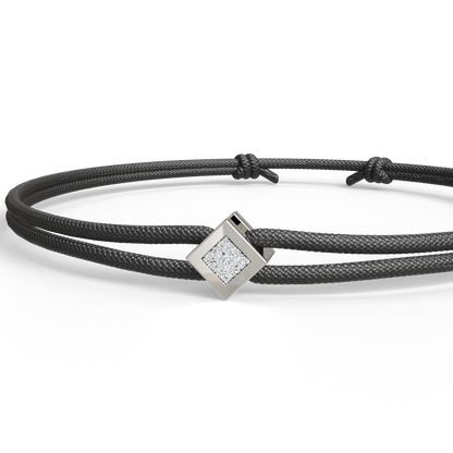 Bracelet Solitaire Osmium . Le Diamant N°2