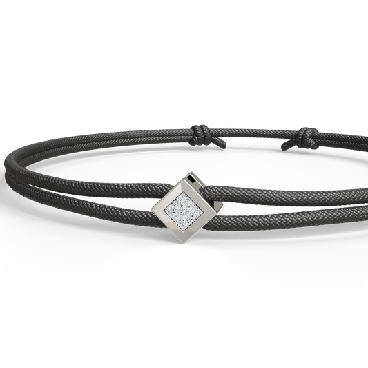 Bracelet Solitaire Osmium . Le Diamant N°2